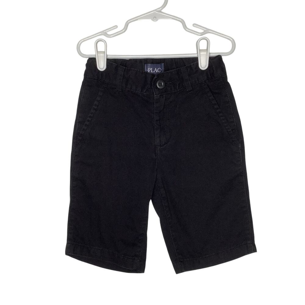 Children’s Place Navy Flat Front Chino Shorts Adjustable Uniform Boys 7 Slim